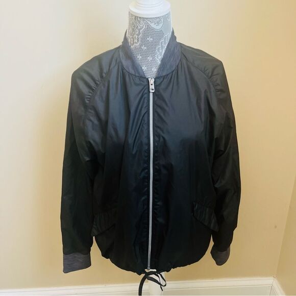 Prana Center Bomber Style Jacket in Black Size Medium - Picture 3 of 10